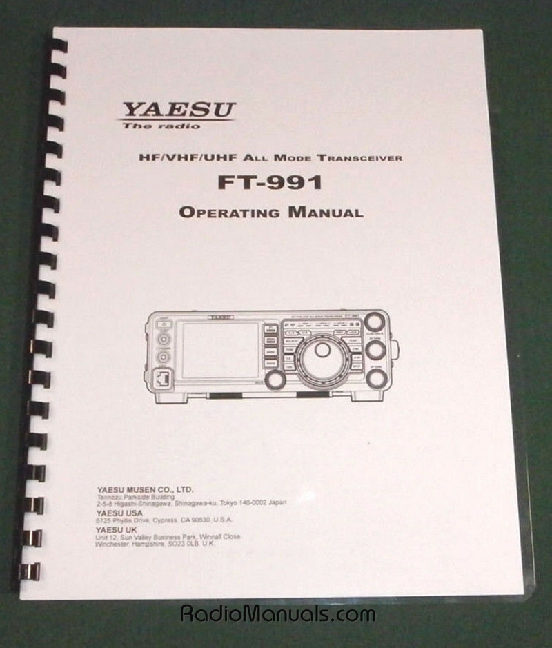 Yaesu FT-991 Instruction Manual - Click Image to Close